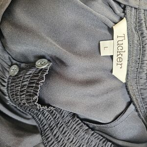 Tucker NYC Silk Blouse with Button Detail